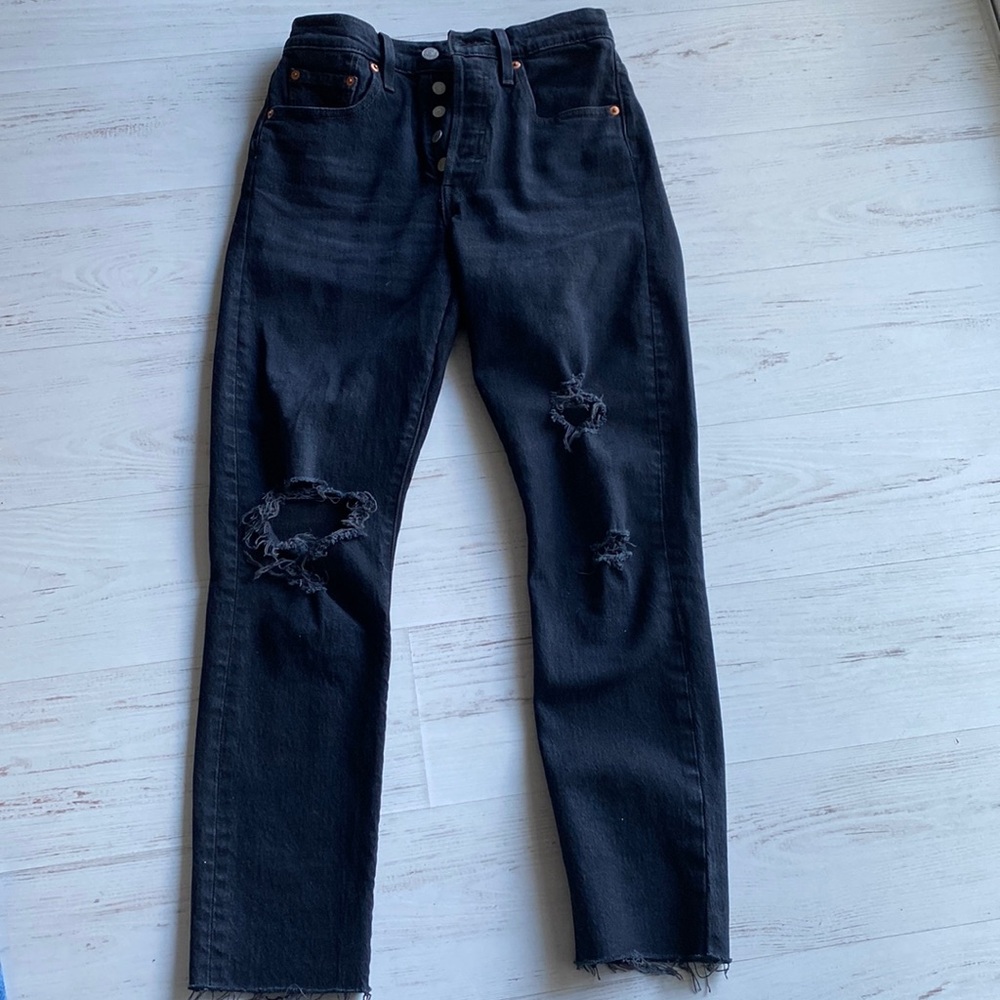 Levi’s 501 skinny black jeans